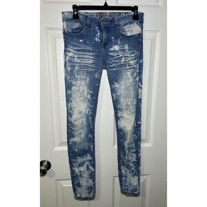 VIP Jeans Distressed Bleached Skinny Jeans Juniors Size 3/4